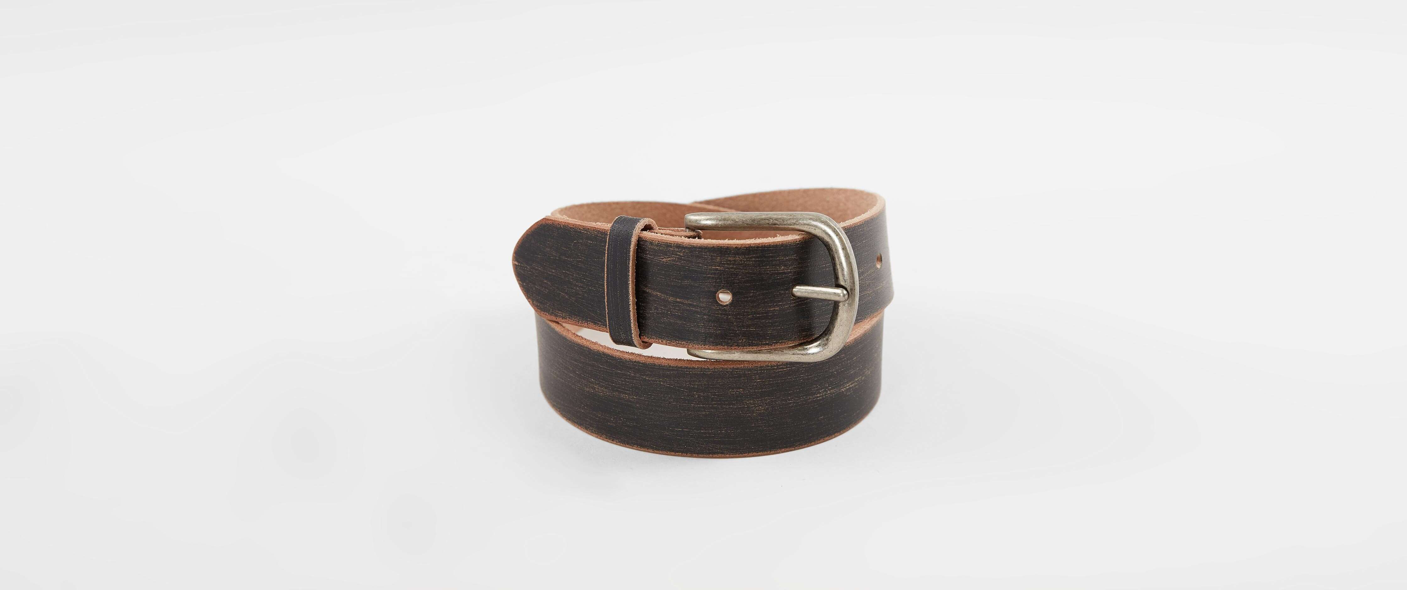 Indie Spirit Designs Distressed Leather Belt Women's Belts in Black