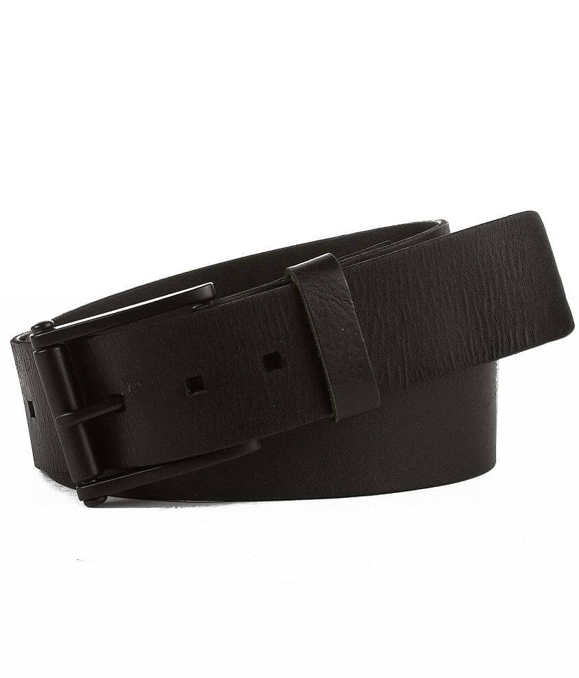 Black Canvas Belt-Matte Black Belt Buckle