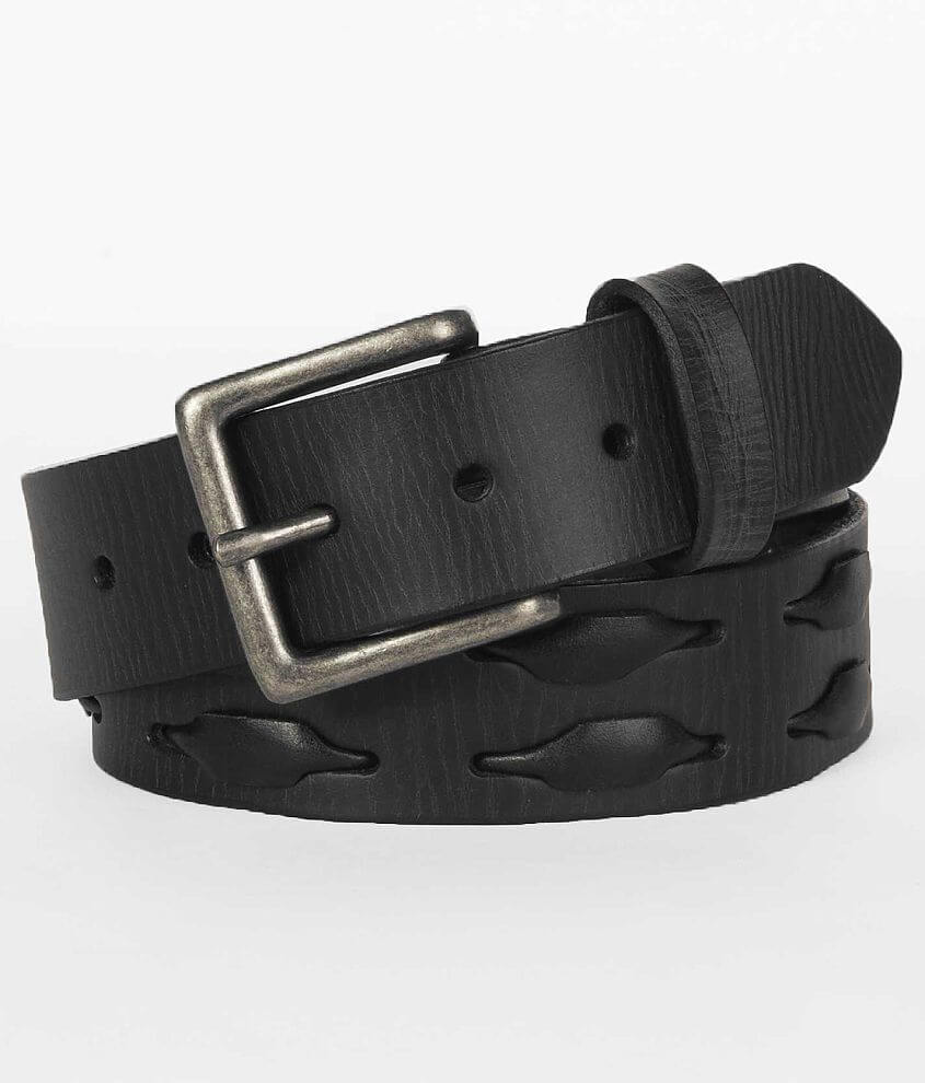 Buckle Black Weave Belt front view