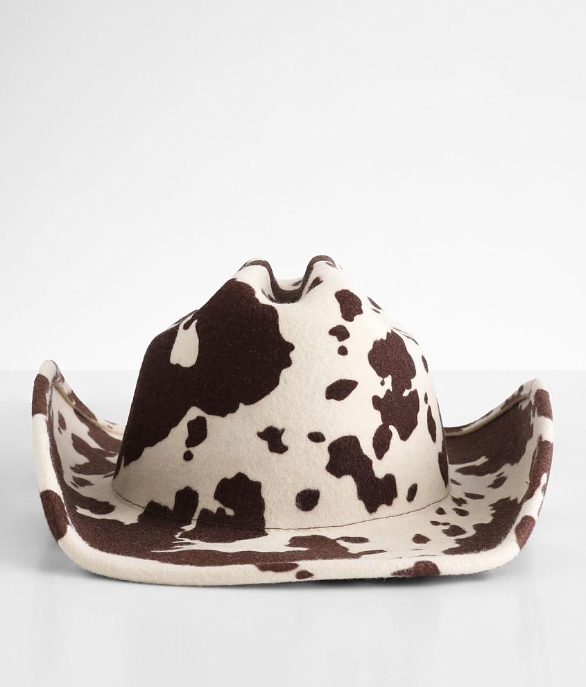 Wyeth Faux Cowhide Hat front view