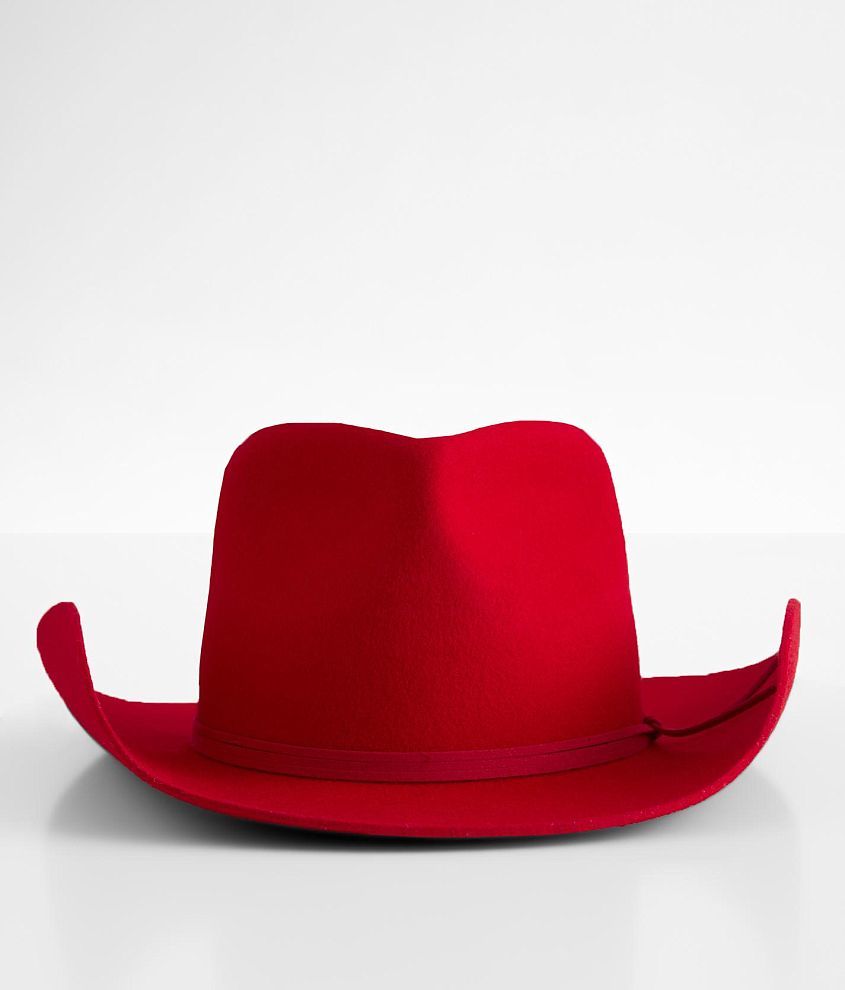 Womens red store cowboy hat