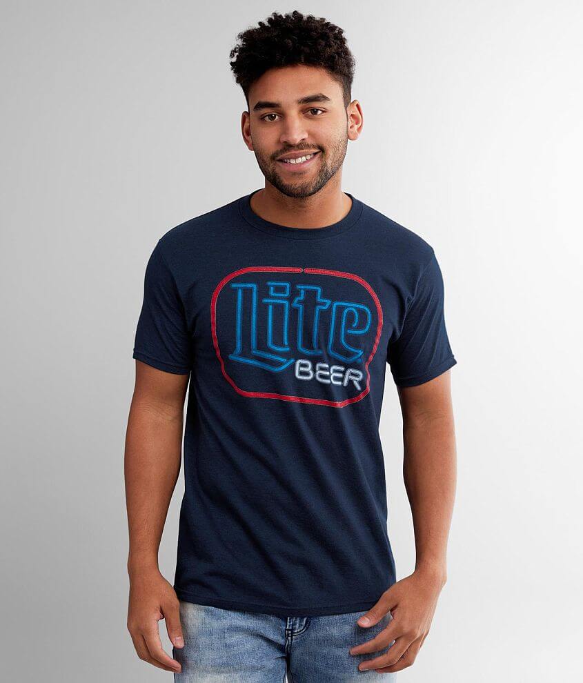 Tee Luv Men's Miller Lite Beer Logo Shirt (S)