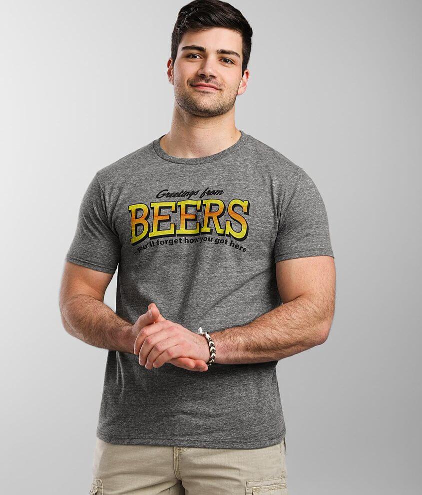 tee luv Greetings From Beers T-Shirt front view