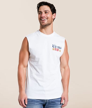 tee luv Coors Rodeo Tank Top - Men's Tank Tops in White | Buckle