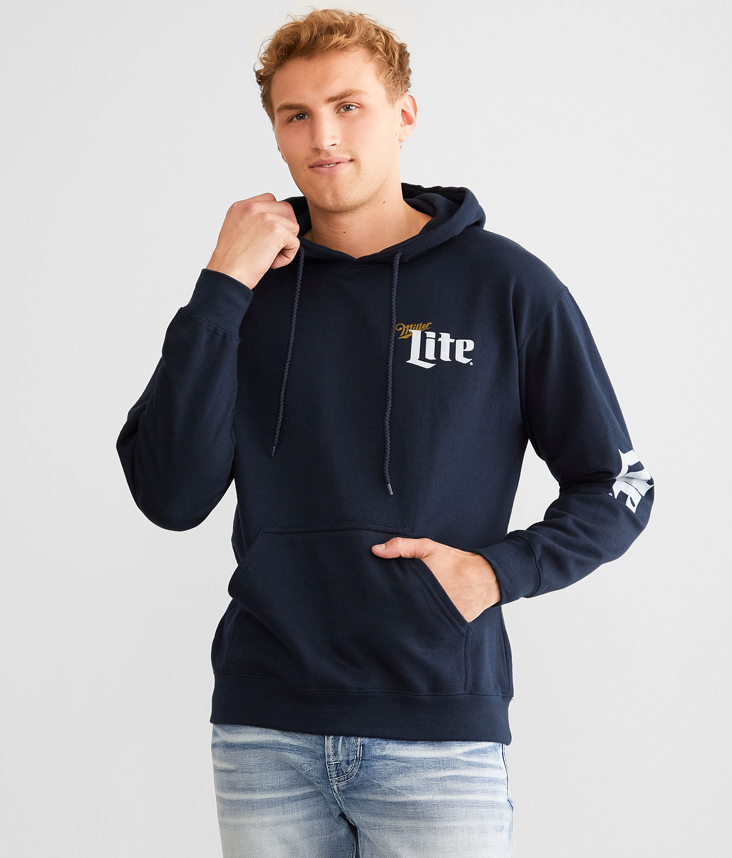 tee luv Miller Lite® Hooded Sweatshirt - Men's Sweatshirts in Navy