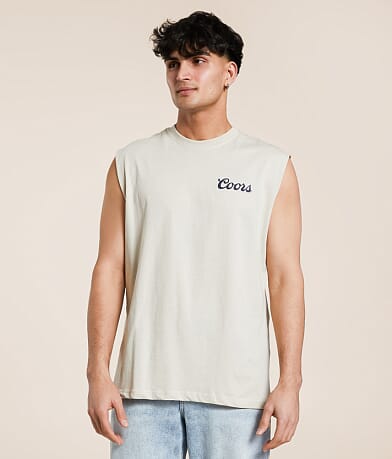 tee luv Coors® Waterfall Tank Top front view