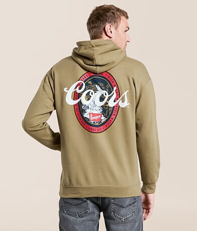 tee luv Coors® Oval Badge Hooded Sweatshirt front view