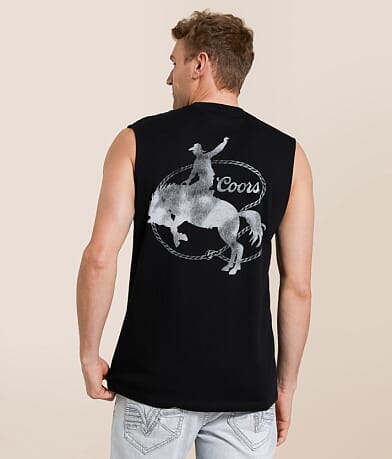 tee luv Coors® Cowboy Tank Top front view
