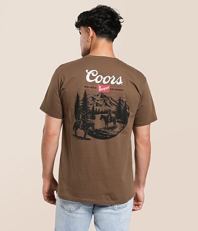 tee luv Coors Outdoor Cowboy T-Shirt front view