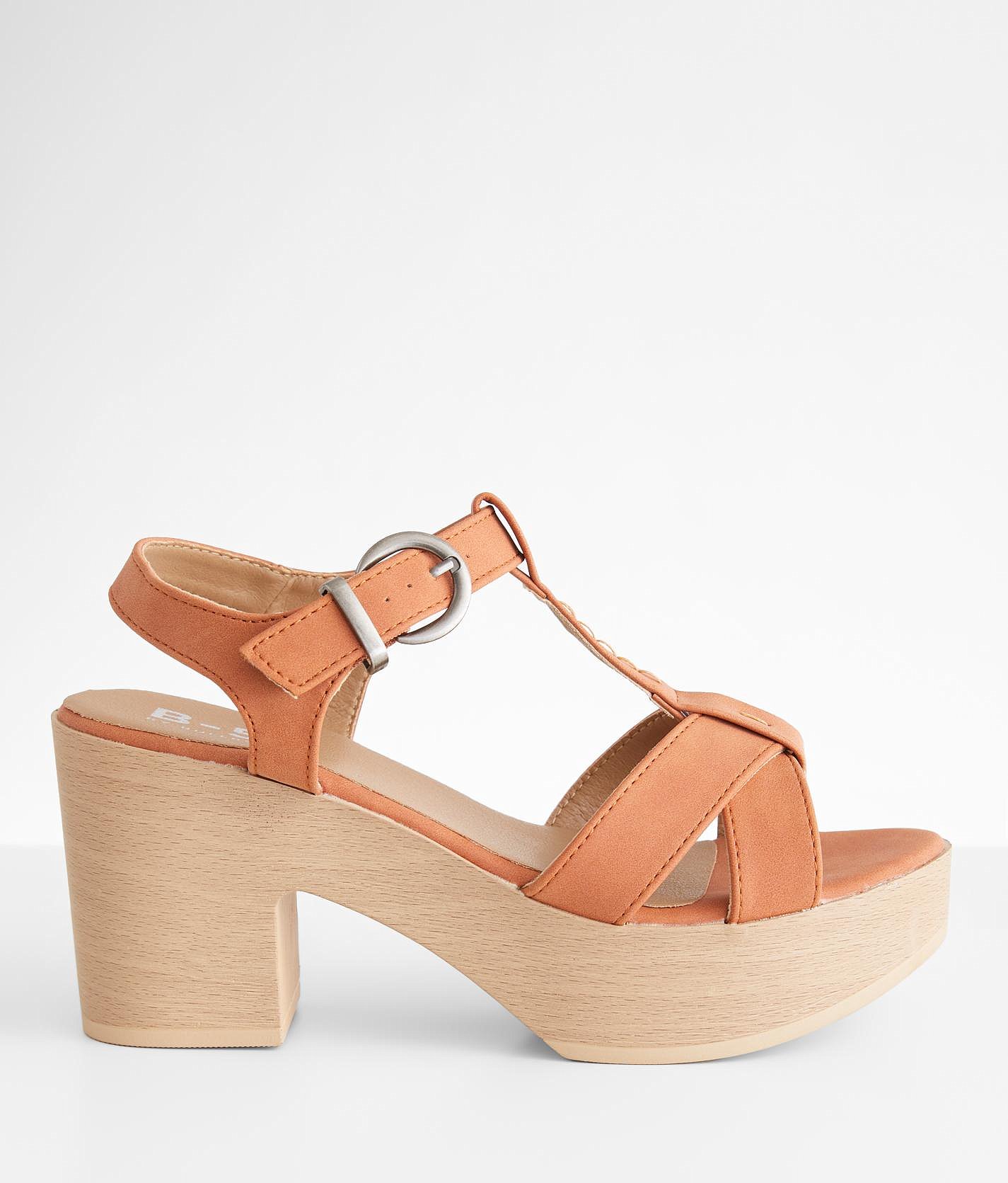 Bullboxer B-52 Strappy Heeled Sandal - Women's Shoes In Orange | Buckle