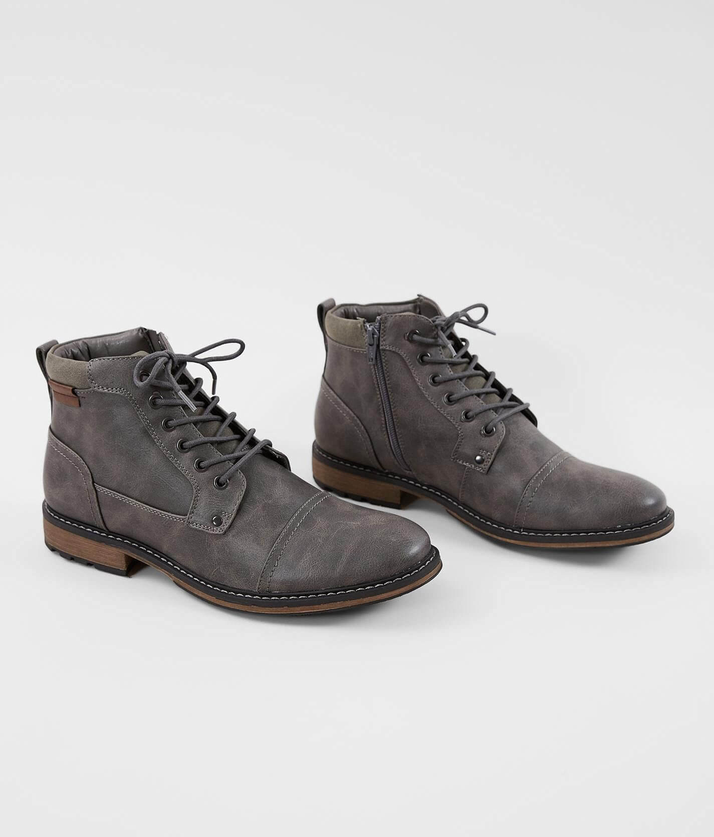 Faux leather clearance boots mens