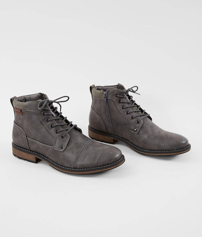 Faux leather boots store mens