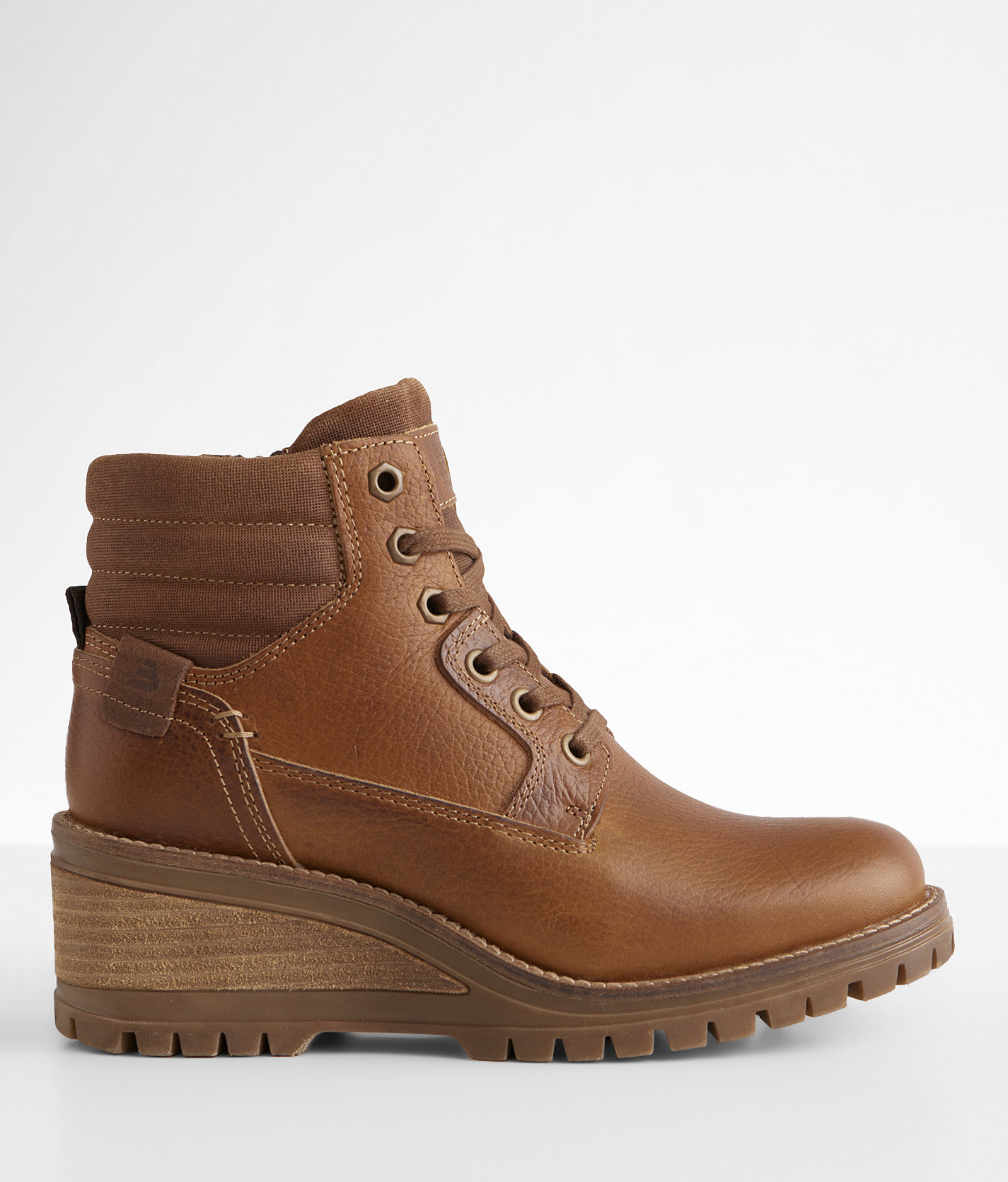 Bullboxer B-52 Leather Wedge Boot - Women's Shoes In Cognac | Buckle