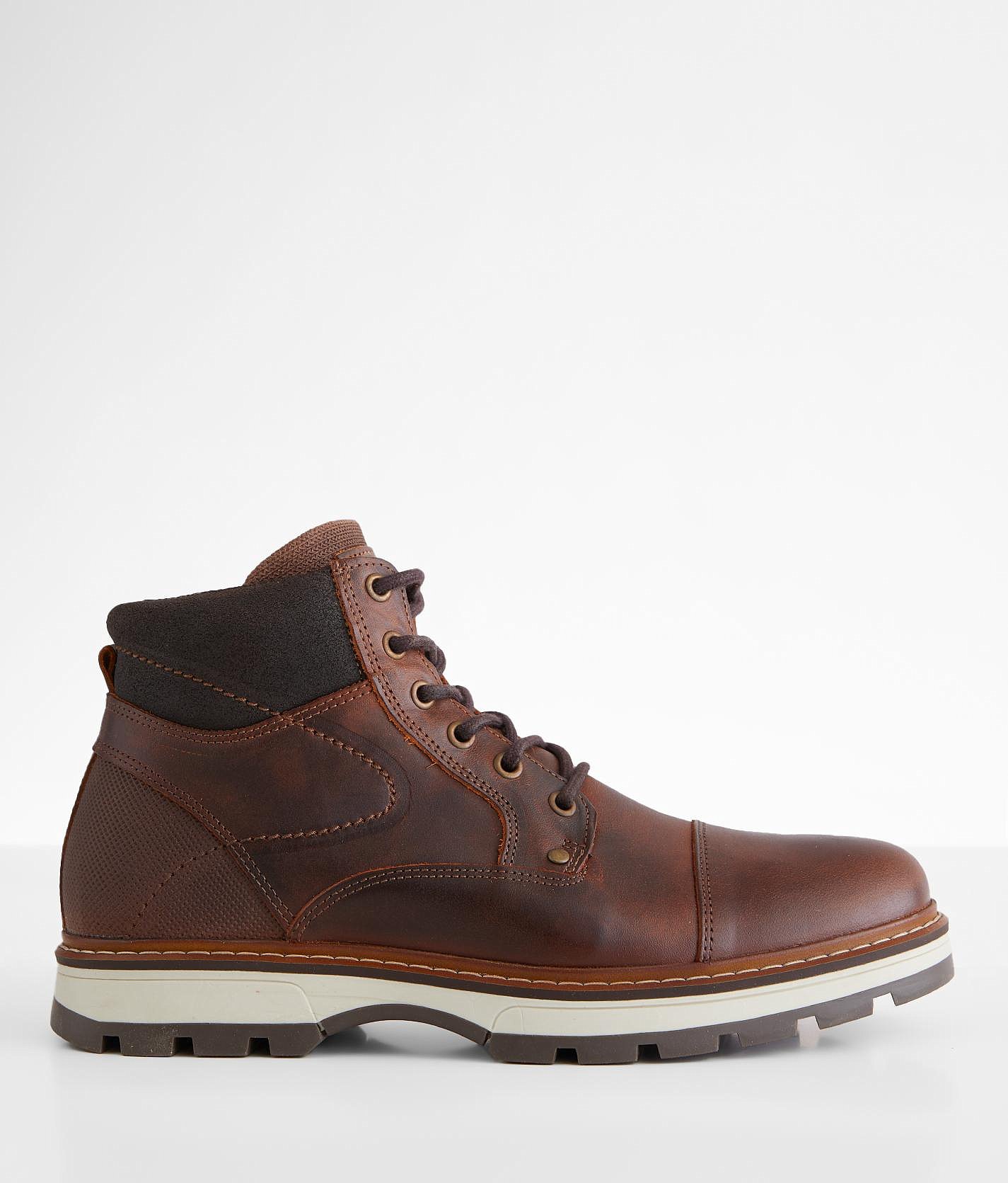 Bullboxer Leather Boot - Men's Shoes In Red Brown | Buckle