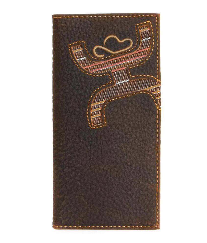 Hooey Signature Leather Rodeo Wallet front view