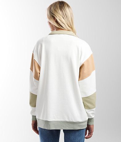 BKE Color Block Tunic Pullover BACK