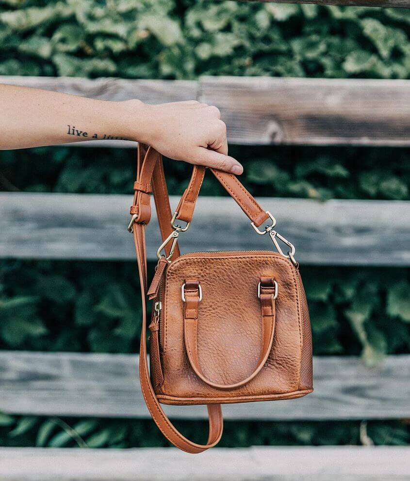 Faux Leather Mini Purse Women's Accessories in Cognac Buckle