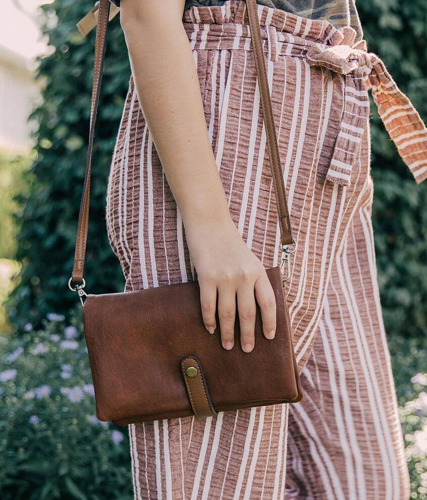 Image of BKE Faux Leather Crossbody Purse