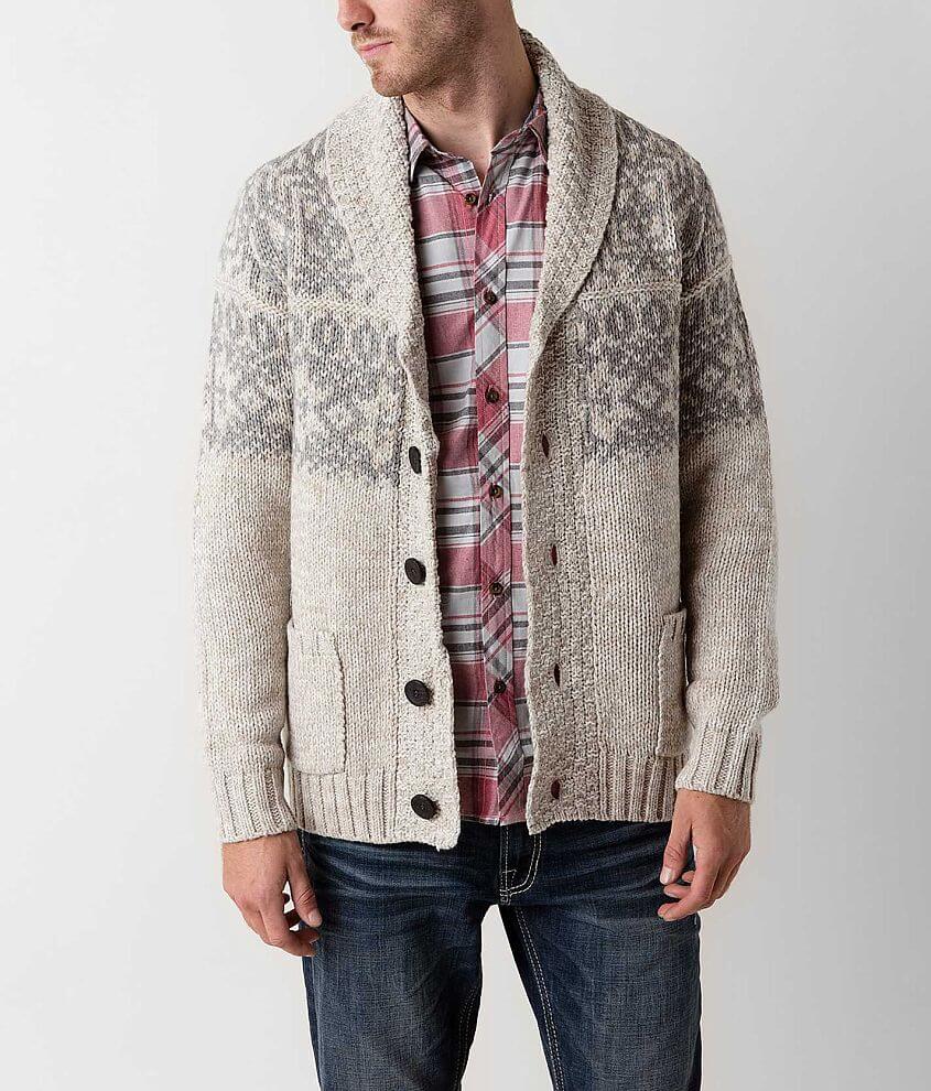 Triple 5 Soul Open Weave Cardigan Sweater front view