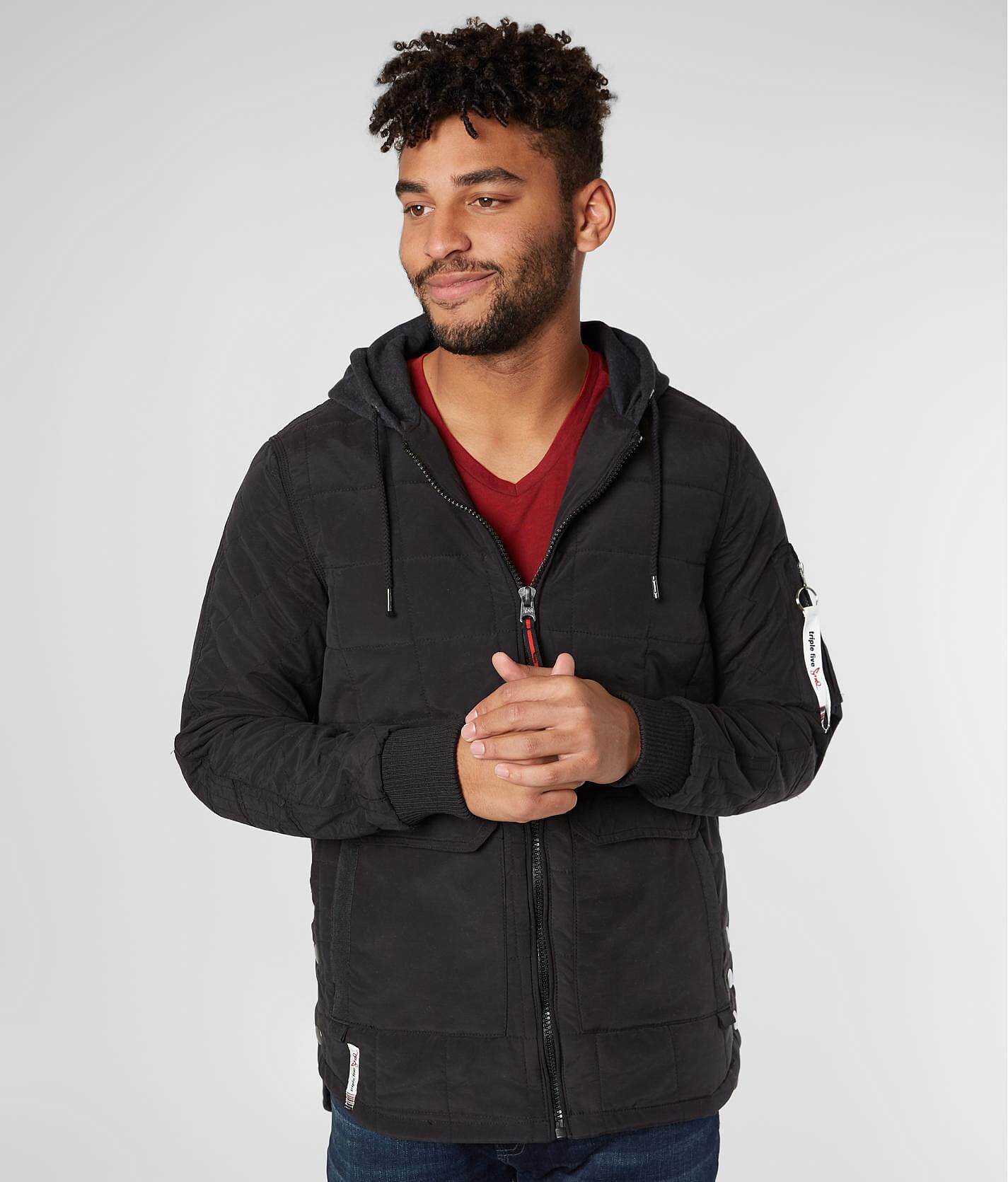 cotton hooded jacket mens