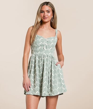 Trixxi Floral Embroidered Mini Dress FULL_RIGHT_SIDE