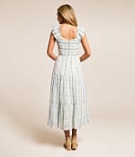 long sleeve blue formal dress Floral V-Neck Long-Sleeve Dress | Blue Maxi Dress