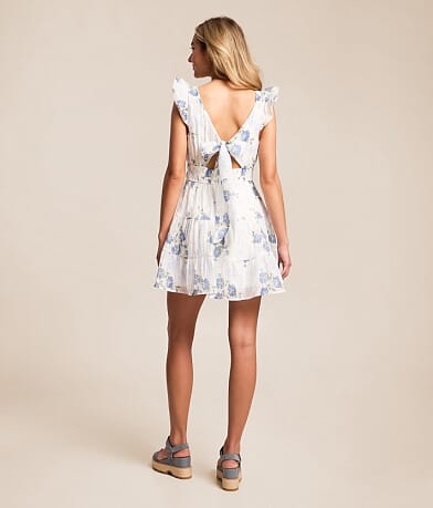 Floral Chiffon Mini Dress thumbnail 2