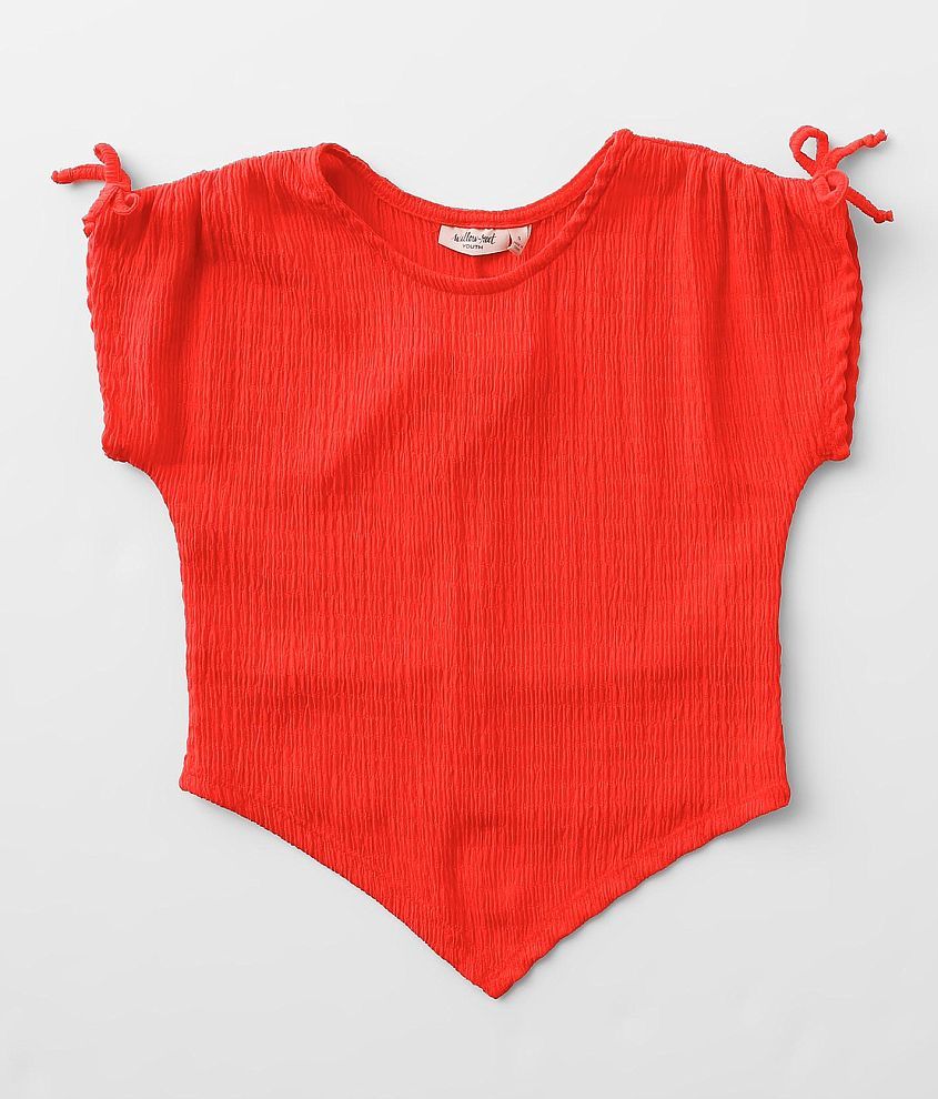 Girls - Willow &#38; Root Textured Top front view
