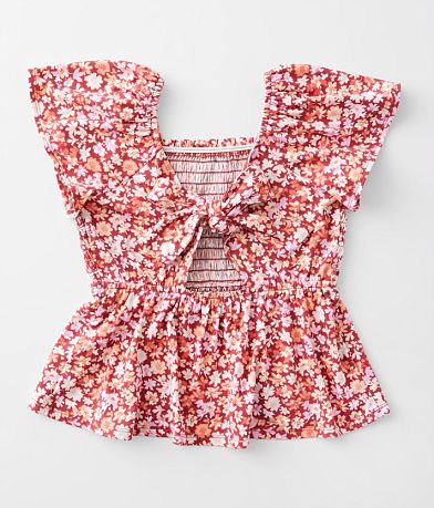 Willow &amp; Root Girls - Back Bow Top BACK