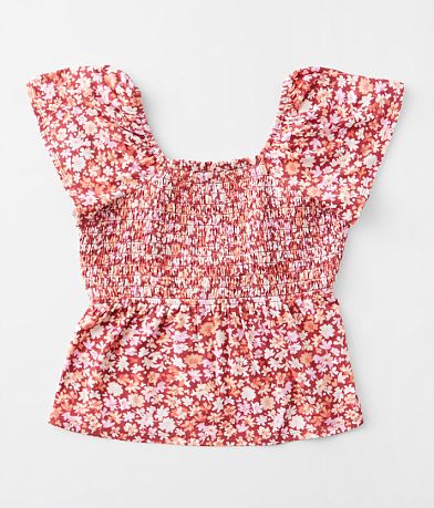Willow & Root Girls - Back Bow Top front view
