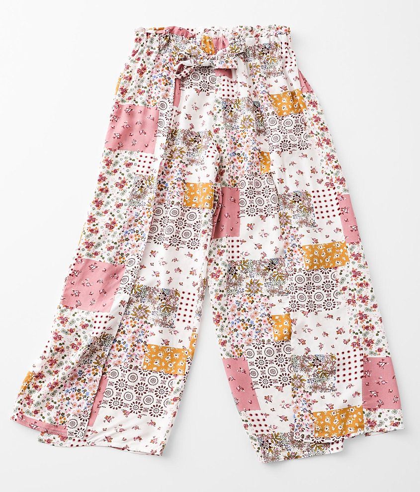 Girls - Willow &#38; Root Patchwork Flyaway Pant front view