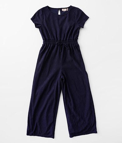 Willow & Root Girls - Eyelet Romper front view