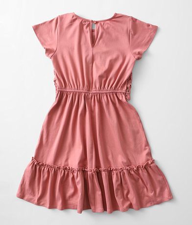 Gimmicks Girl Girls - Crochet Lace Overlay Dress BACK