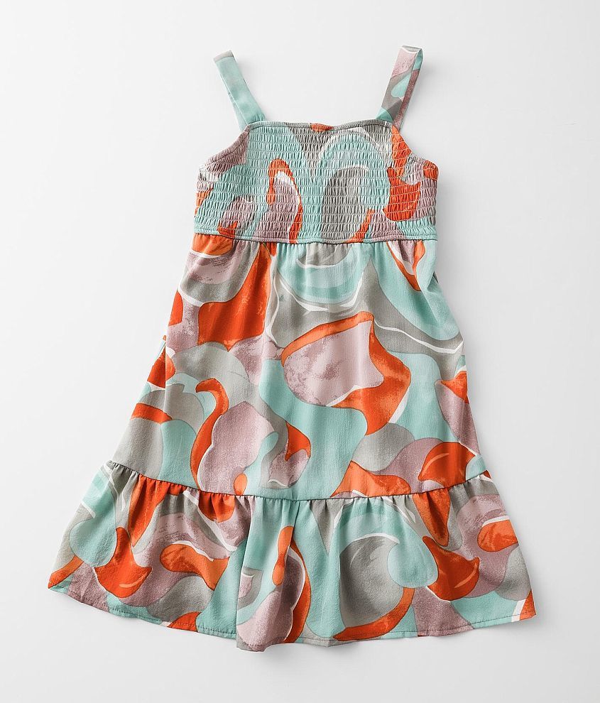 Girls - Willow &#38; Root Ruffled Dress front view