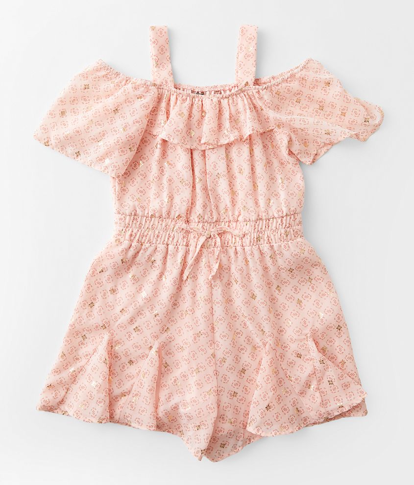 Girls - Willow &#38; Root Cold Shoulder Romper front view