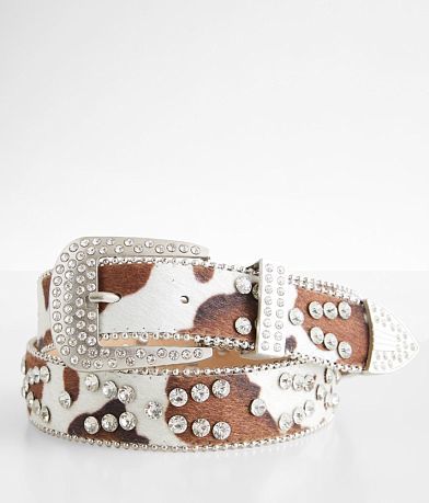 Cow print clearance belt