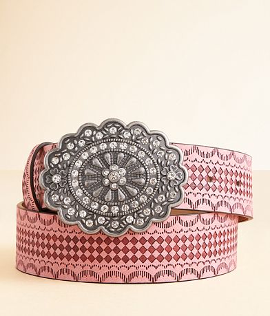 BKE Checkered Glitz Belt front view