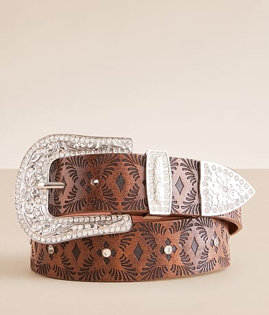 BKE Western Glitz Belt front view