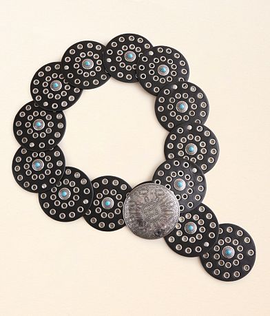 BKE Turquoise Stone Circle Belt front view