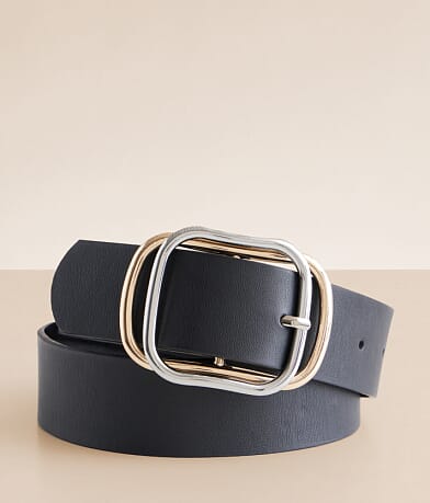 BKE Mixed Metal Buckle Belt front view