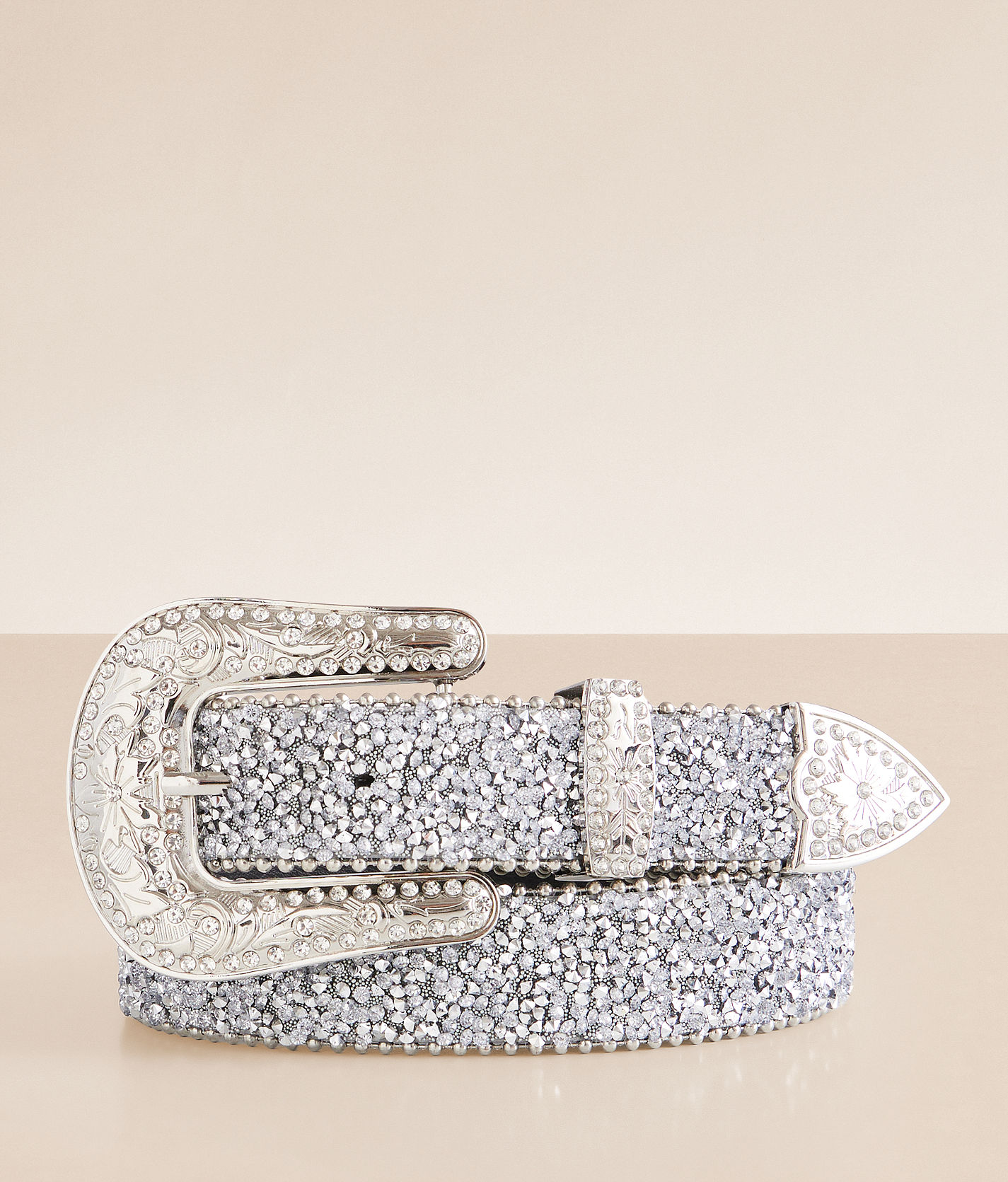 2 buckle glitz belts Y2K Sparkly Silver Red Glitter Women main image 4