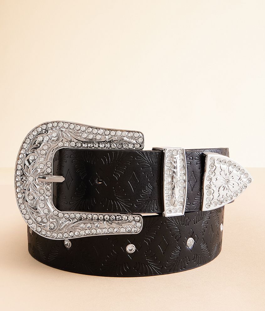 BKE Western Glitz Belt front view