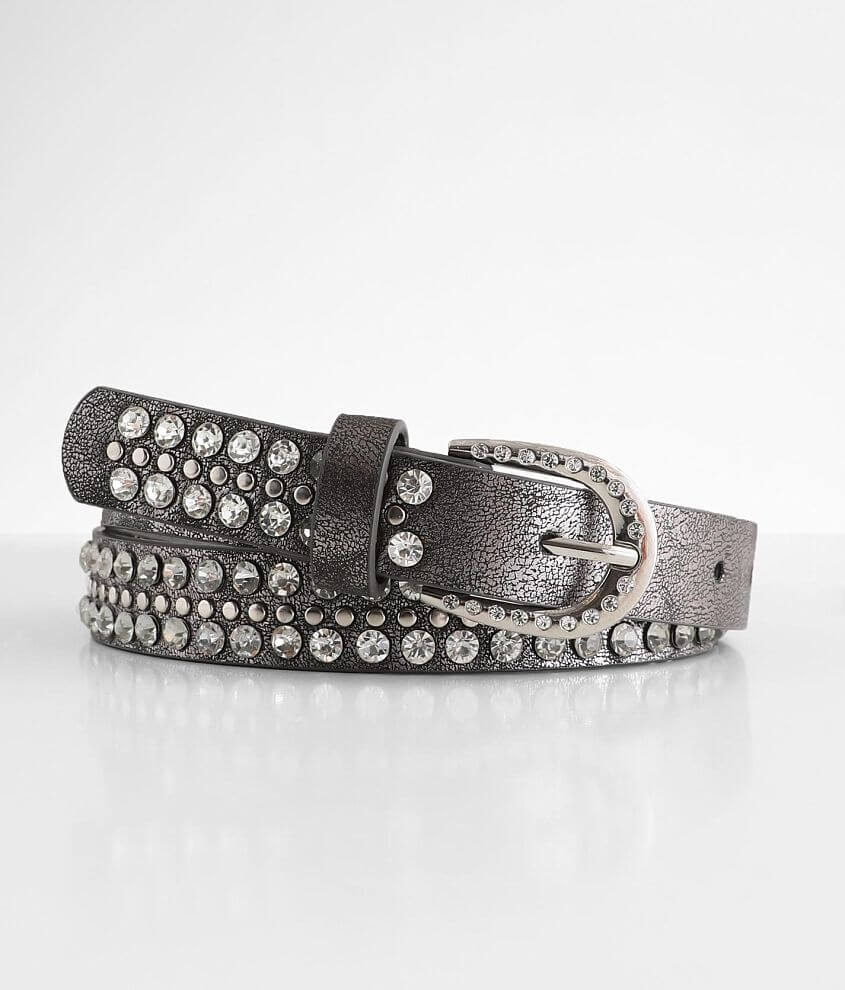 BKE Metallic Glitz Belt - Women's Belts in Metallic Grey | Buckle