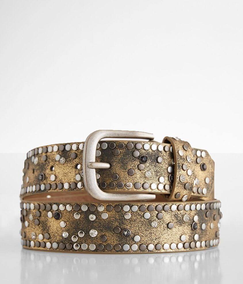 BKE Faux Leather Glitz Belt front view