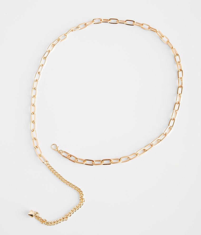 Gold chain link clearance belt