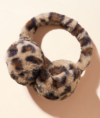 True Love Accessories Leopard Earmuffs front view