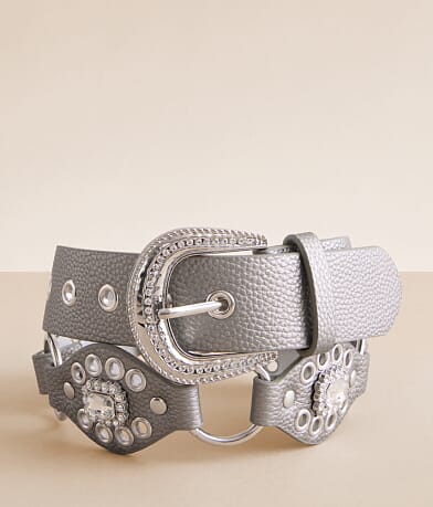 BKE Glitz Metallic Belt front view