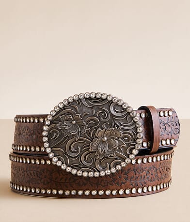 BKE Glitz Floral Belt front view