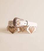 Sterling & Stitch Heart Belt - Women display picture 3