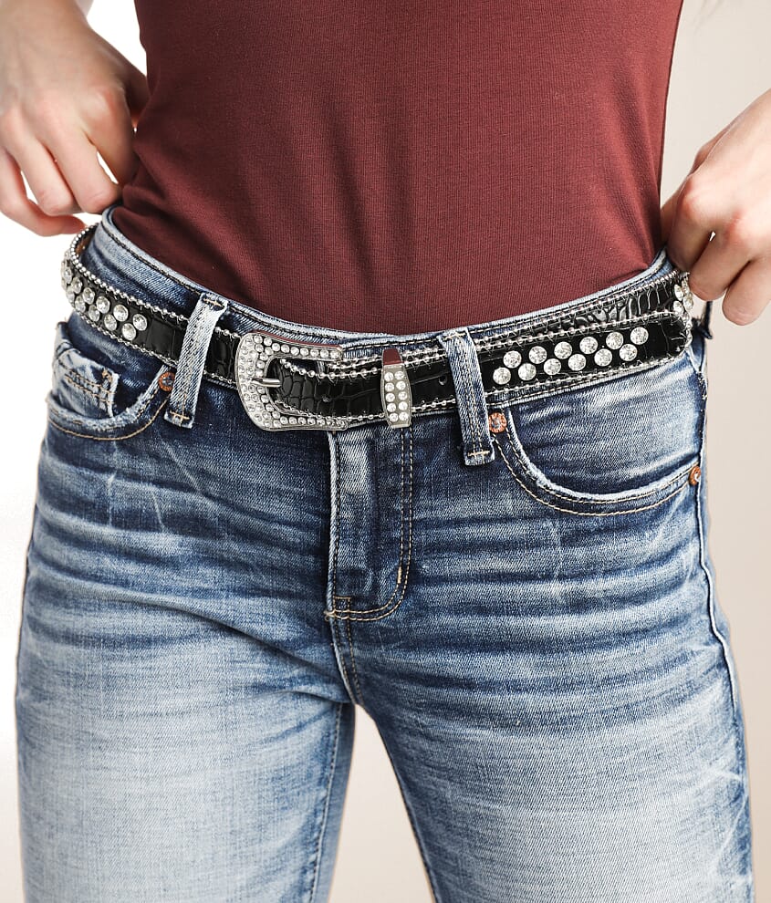 Glitz Skinny Western Belt